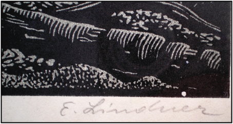Lindner Signature Linocut